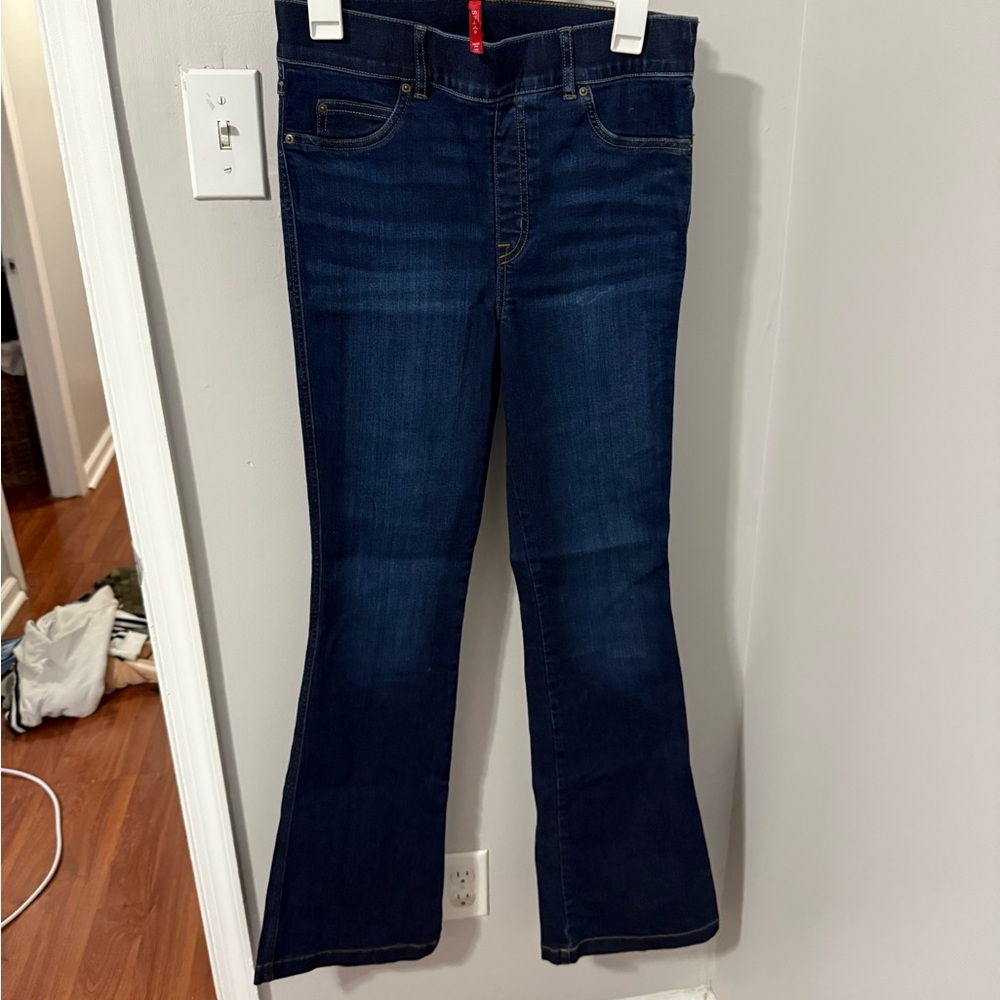 SPANX Dark Indigo Flare Jeans